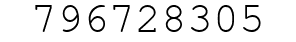 Number 796728305.