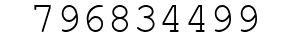 Number 796834499.