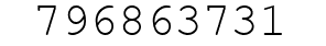 Number 796863731.