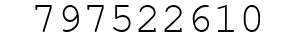 Number 797522610.