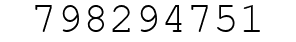 Number 798294751.