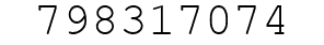 Number 798317074.