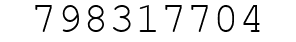 Number 798317704.