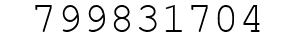 Number 799831704.