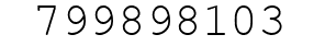 Number 799898103.