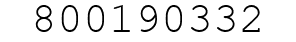 Number 800190332.