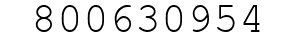 Number 800630954.