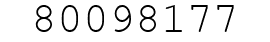 Number 80098177.