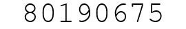 Number 80190675.
