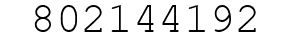 Number 802144192.
