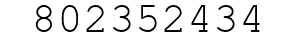 Number 802352434.