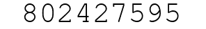 Number 802427595.