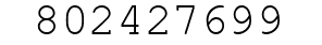 Number 802427699.