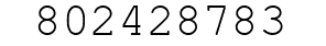 Number 802428783.