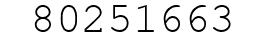 Number 80251663.