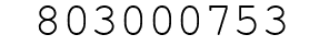 Number 803000753.