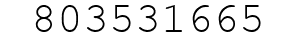 Number 803531665.