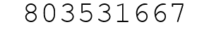 Number 803531667.