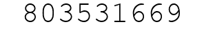Number 803531669.