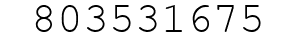 Number 803531675.