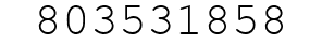 Number 803531858.