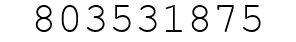 Number 803531875.