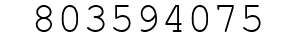 Number 803594075.