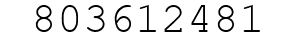 Number 803612481.