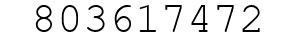 Number 803617472.