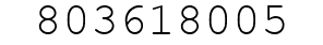 Number 803618005.