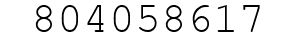 Number 804058617.
