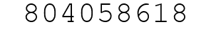 Number 804058618.