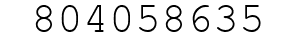 Number 804058635.