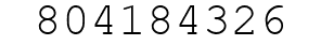 Number 804184326.