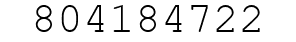 Number 804184722.