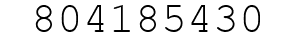 Number 804185430.