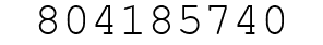 Number 804185740.