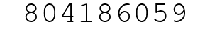 Number 804186059.