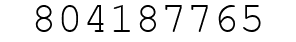 Number 804187765.