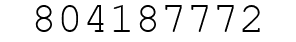 Number 804187772.