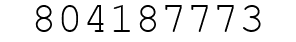 Number 804187773.