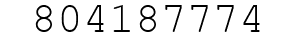 Number 804187774.