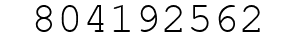Number 804192562.