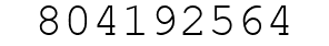 Number 804192564.