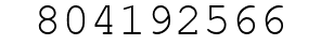 Number 804192566.
