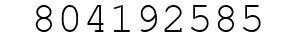 Number 804192585.