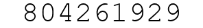 Number 804261929.