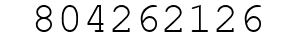 Number 804262126.