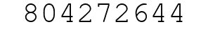 Number 804272644.
