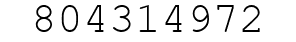 Number 804314972.